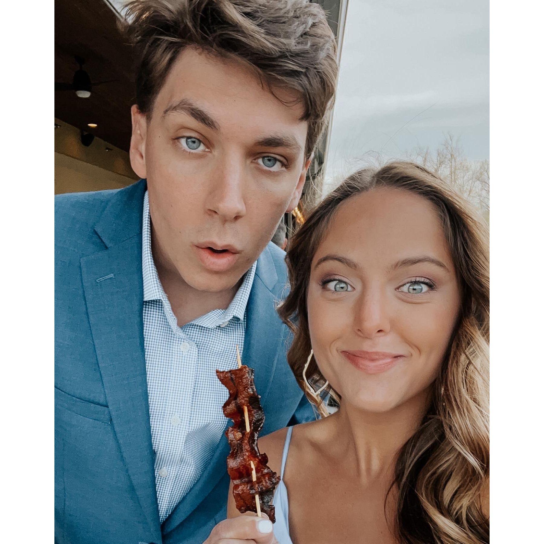 Wedding guests - these cocktail hour snacks were the best!