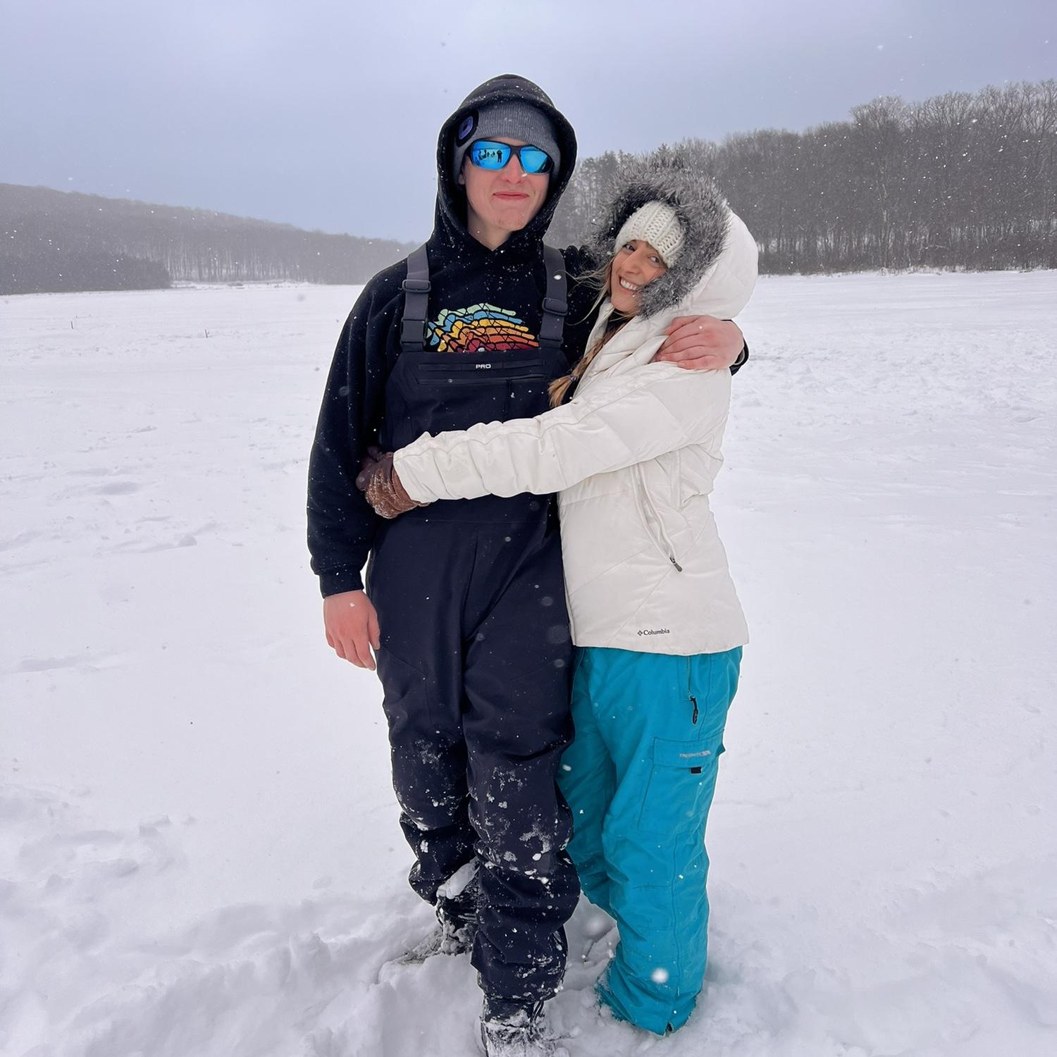 and fishing at the cabin (winter and summer)