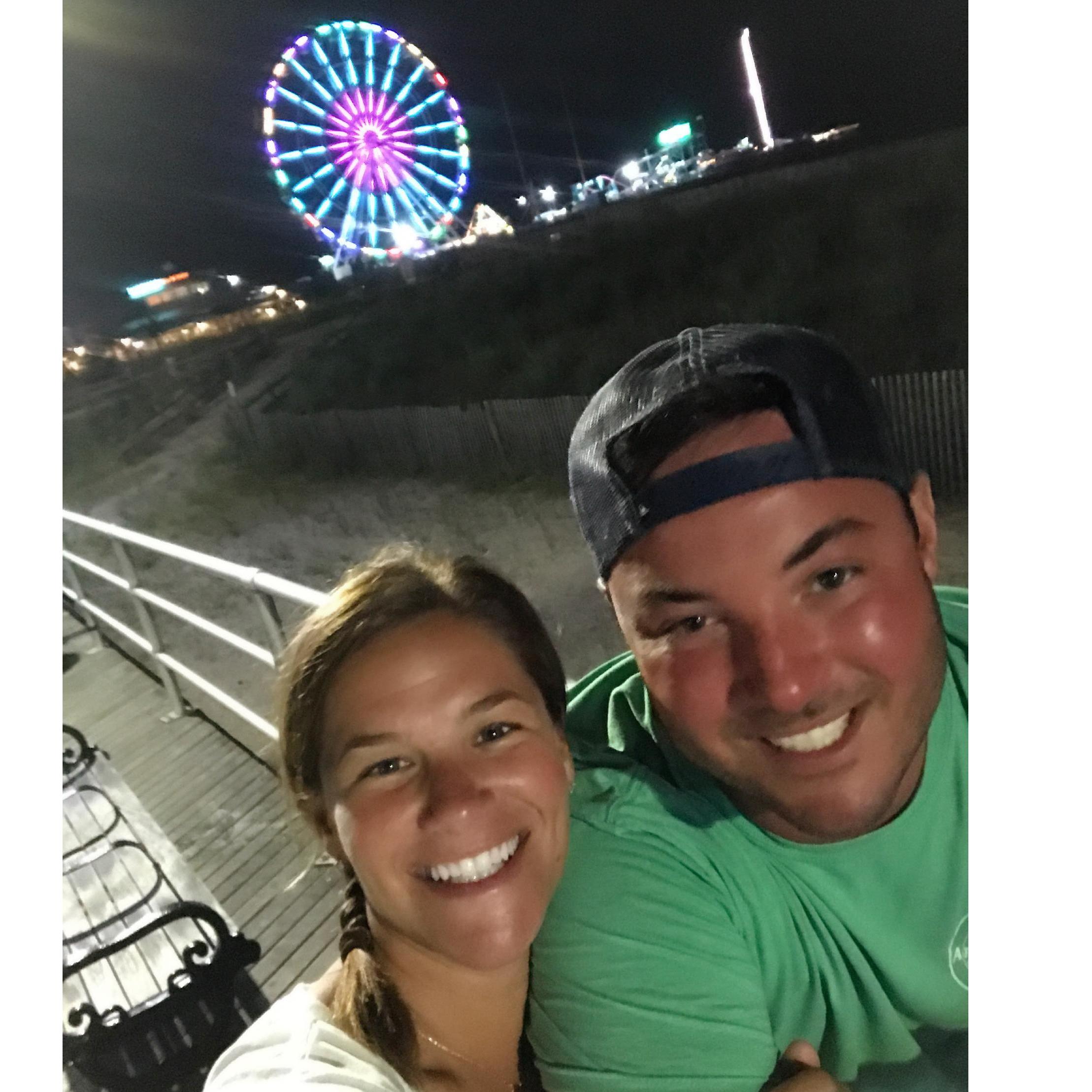 Late night bike rides on the AC boardwalk are our favorite-Summer of 2017