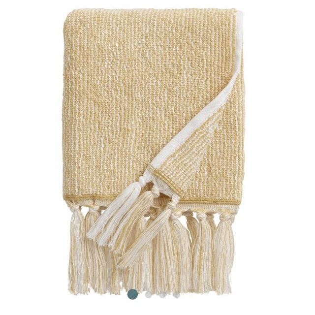 Azure Mustard And White Marled Hand Towel - World Market