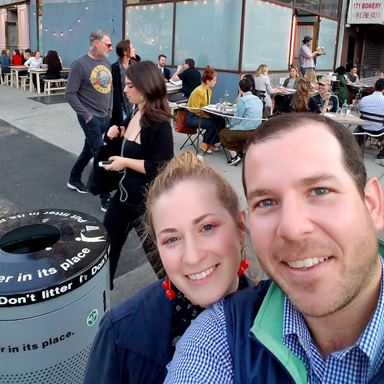 Celebrating Laura's 28th birthday in the city.