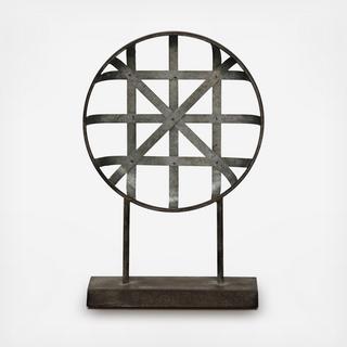 Galvanized Metal Round on Stand