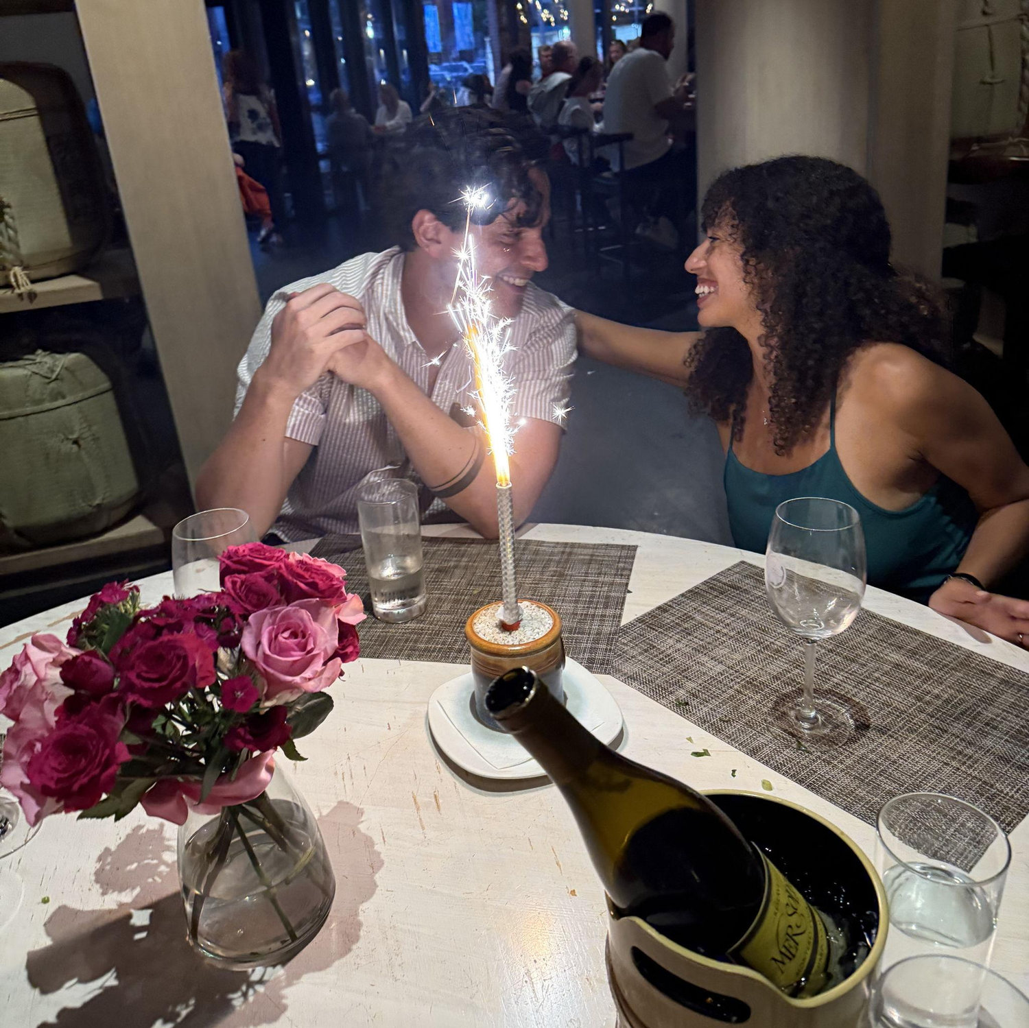 July 2, 2025 | Celebrating our engagement at Taka!