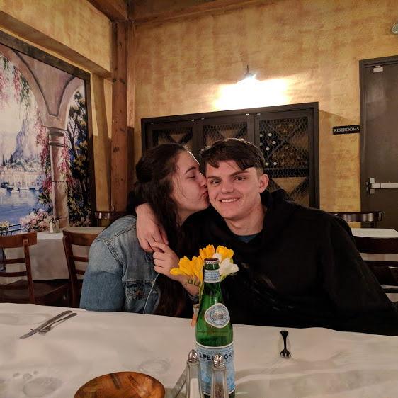 Zach went to Cal Poly San Luis Obispo (SLO), and Kaelyn went to San Jose State University. Kaelyn would drive to SLO on weekends. Here they are celebrating their 2nd Anniversary Downtown SLO.
