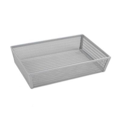 .ORG Powder-Coated 6-Inch x 9-Inch Mesh Drawer Organizer in Silver