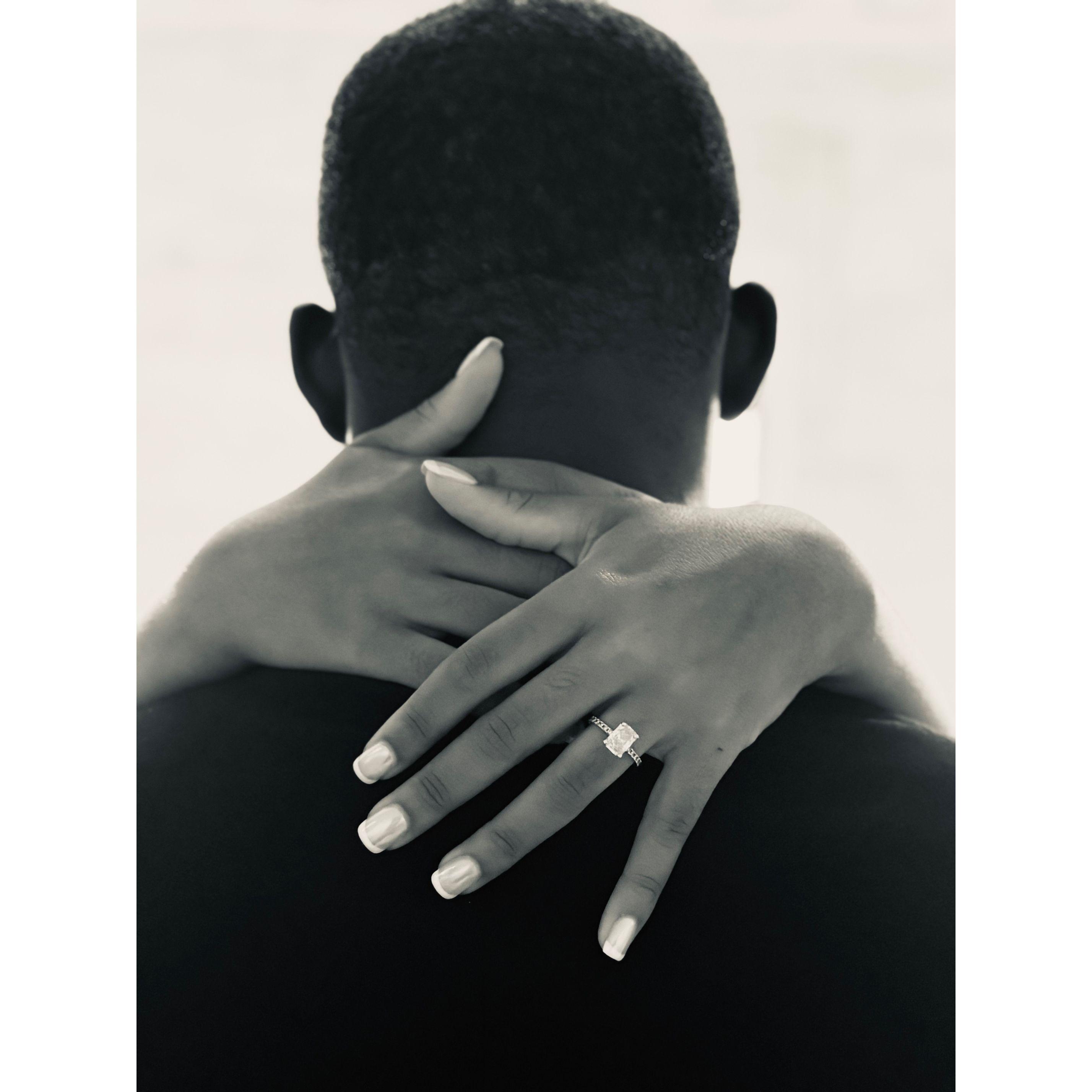 Fun fact: Bria was sending Chrys pictures of the ring she wanted two years ago. Chrys did a great job!