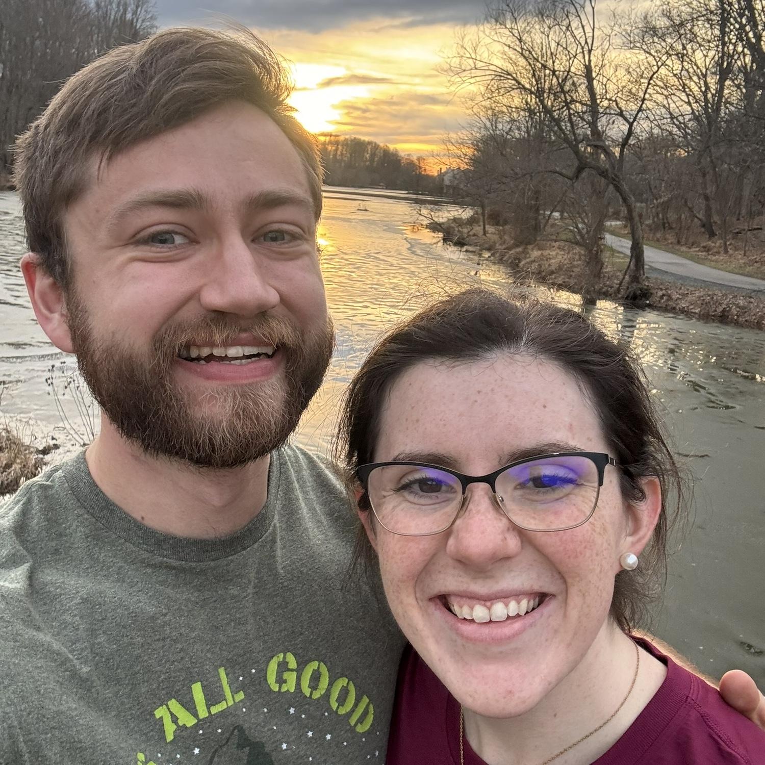 One of our earliest photos from a date at Lake Elkhorn