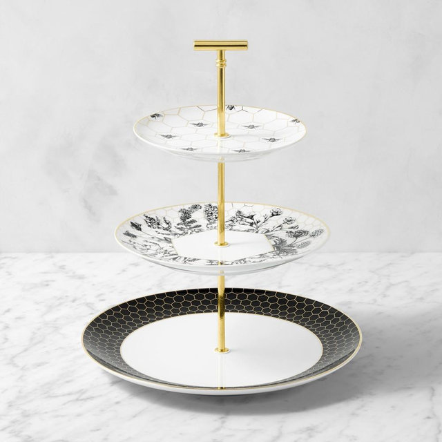 Honeycomb Three-Tiered Stand