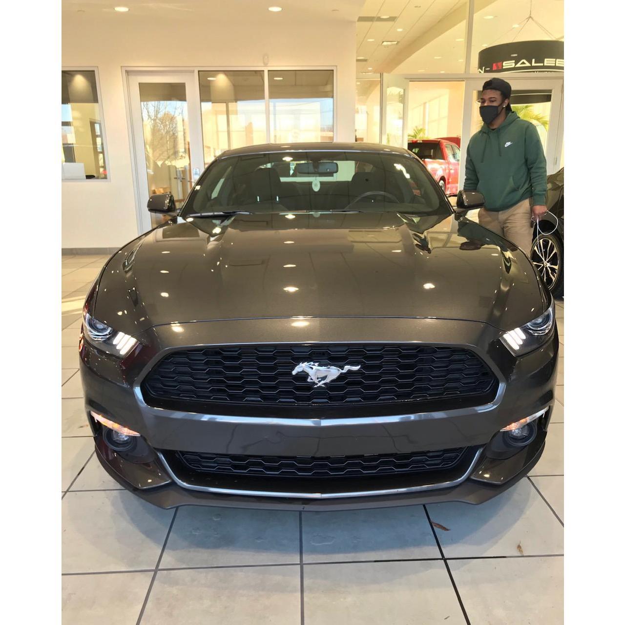 He got a new car.