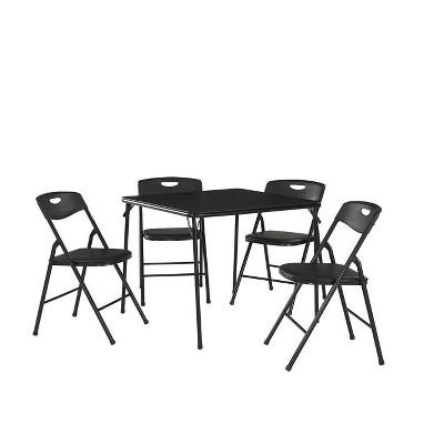 5pc Folding Table and Chair Set Black - Room & Joy