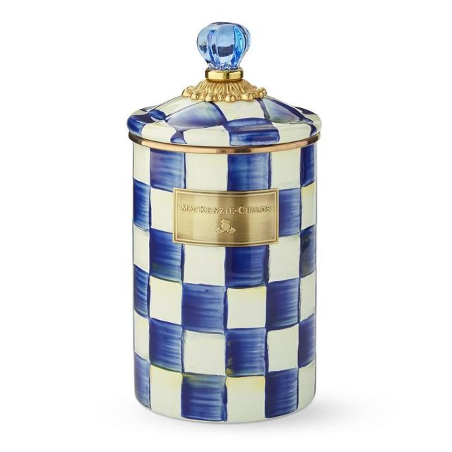 MacKenzie-Childs Royal Check Canister, Large