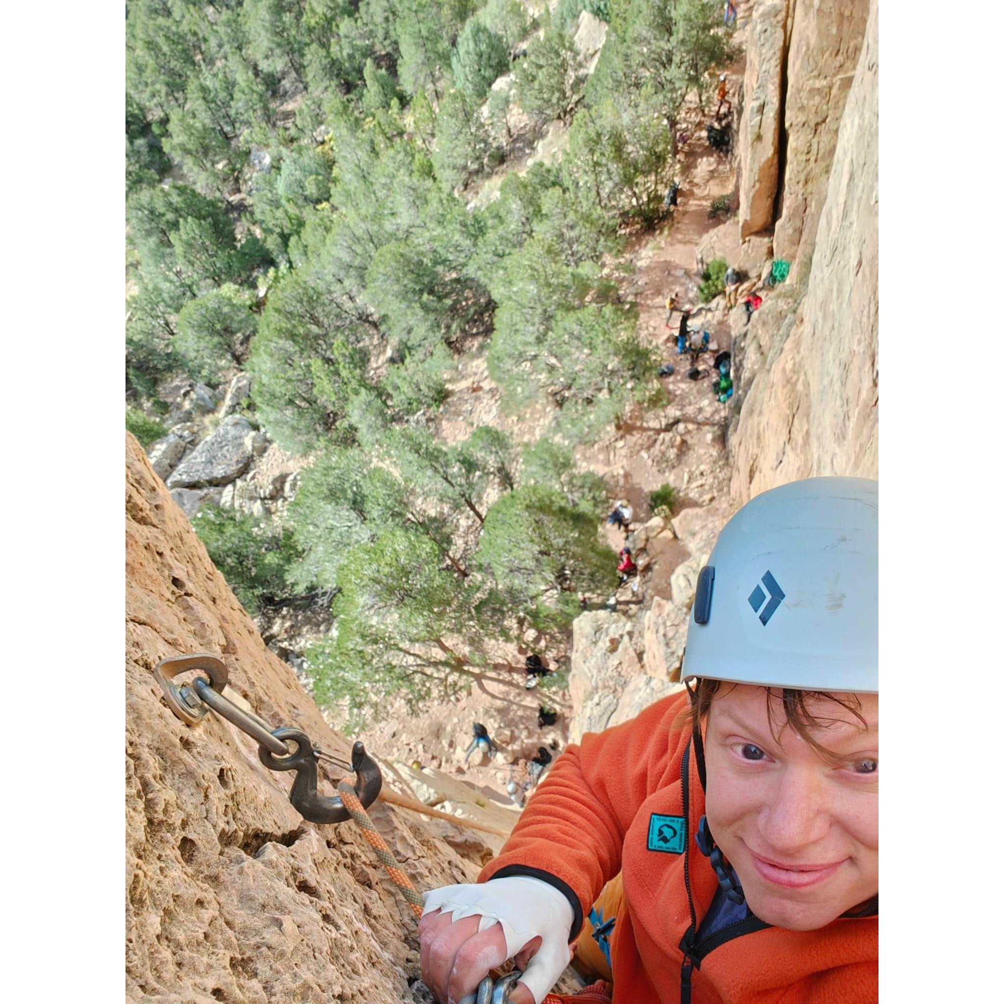 Tried some crack climbing