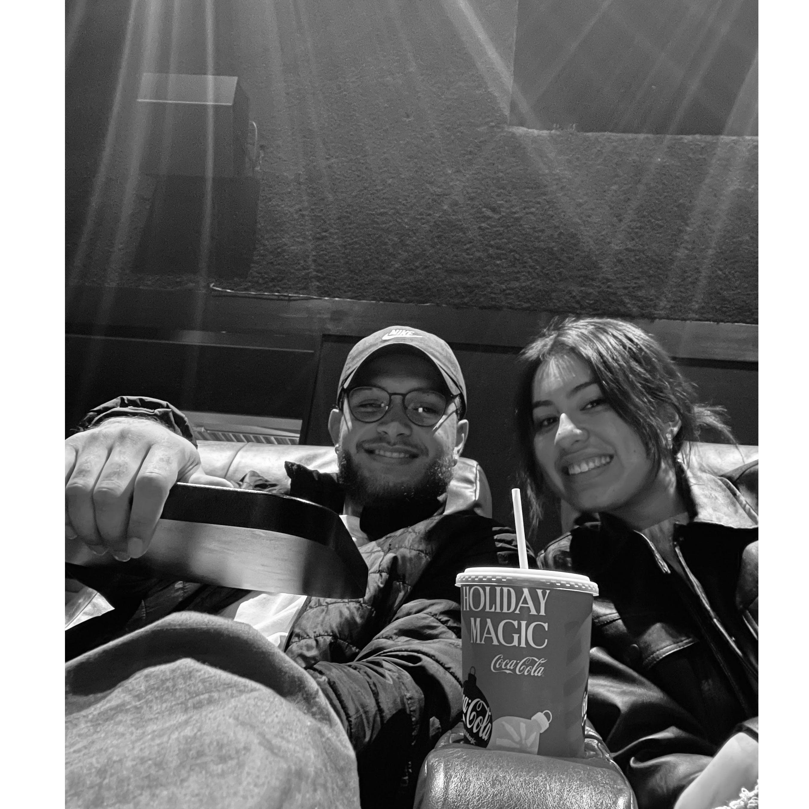 Our first movie date!