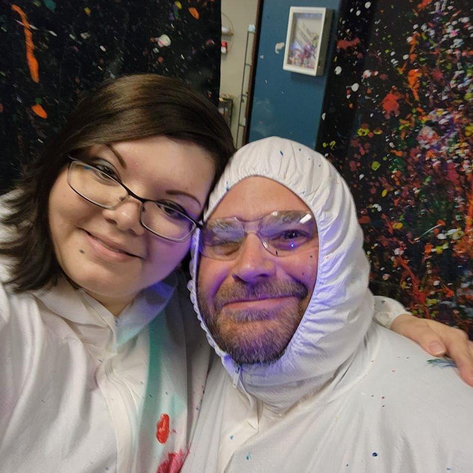 Where he met Aayla the first time at a paint splatter studio.