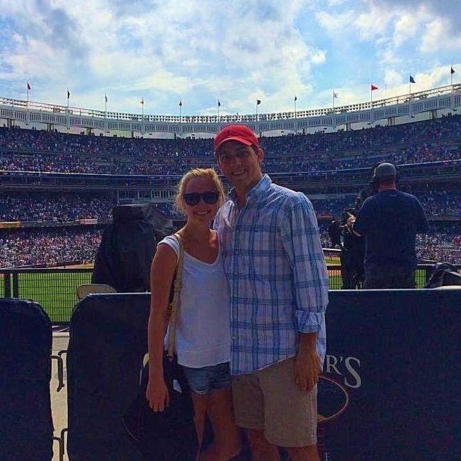 Our first Yankees game. 4th of July, 2015.