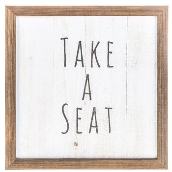 Take A Seat Wood Wall Decor