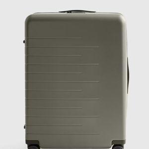 Large Check-In Suitcase - Olive