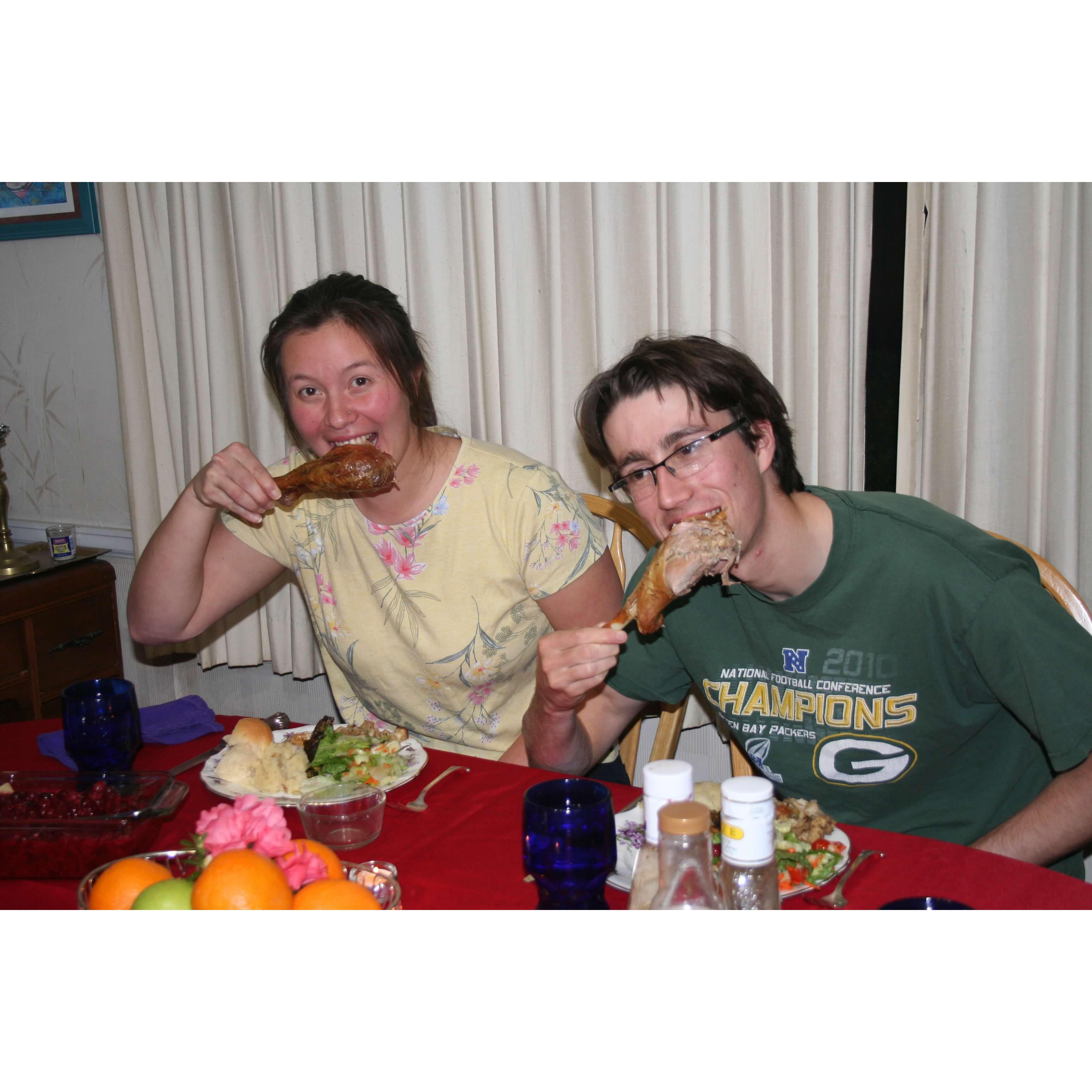 Thanksgiving 2020 - strategically planned COVID tests were involved to make this happen!