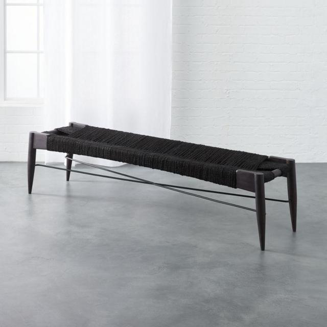 wrap large black bench
