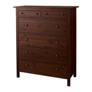 HEMNES				6-drawer chest, medium brown