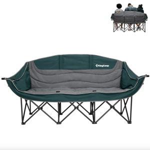 KingCamp CANNA C30 Trio Outdoor Loveseat Chair (Green)