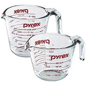 Pyrex Prepware 8-Cup Glass Measuring Cup with Lid