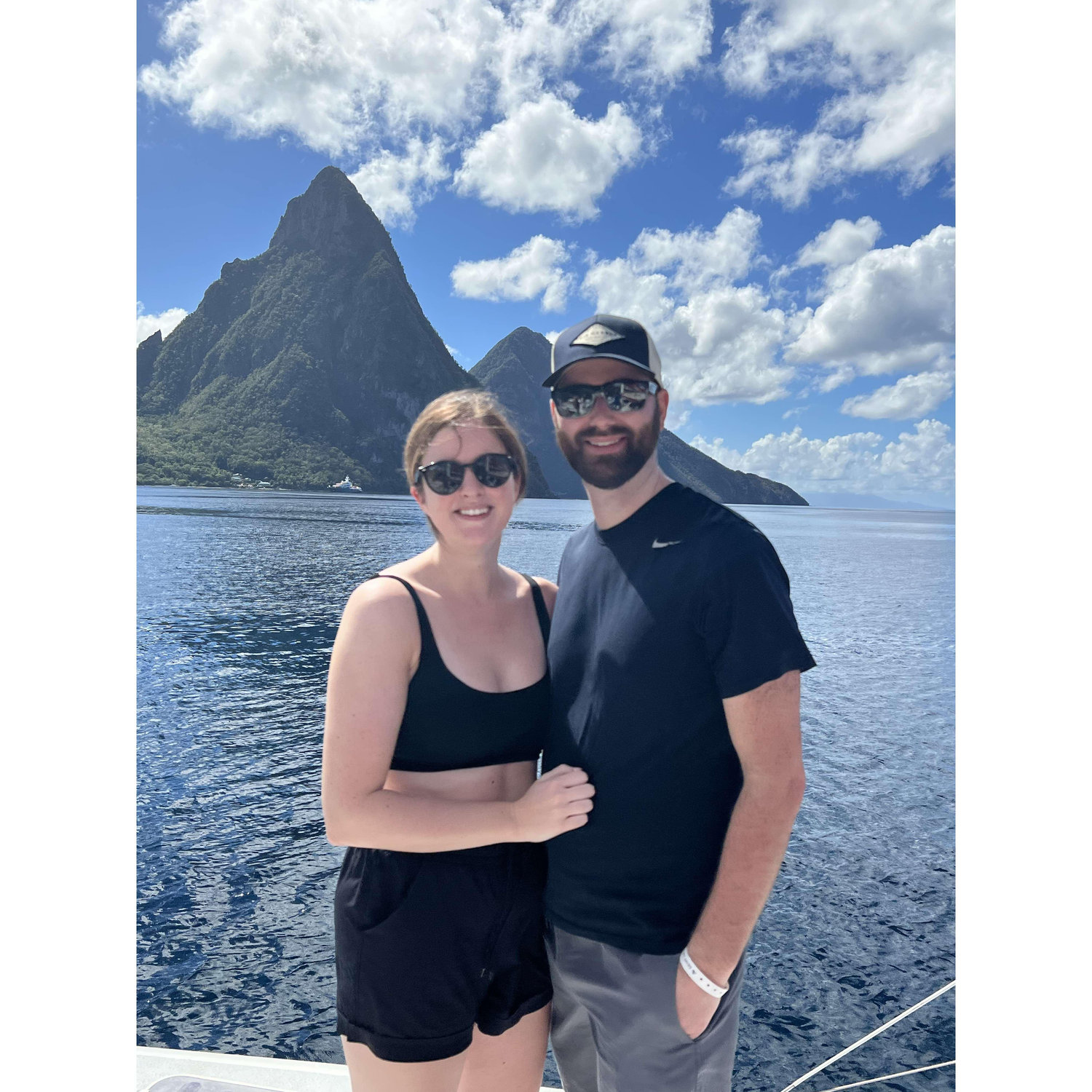 Saint Lucia, where we were the only couple not on our honeymoon.