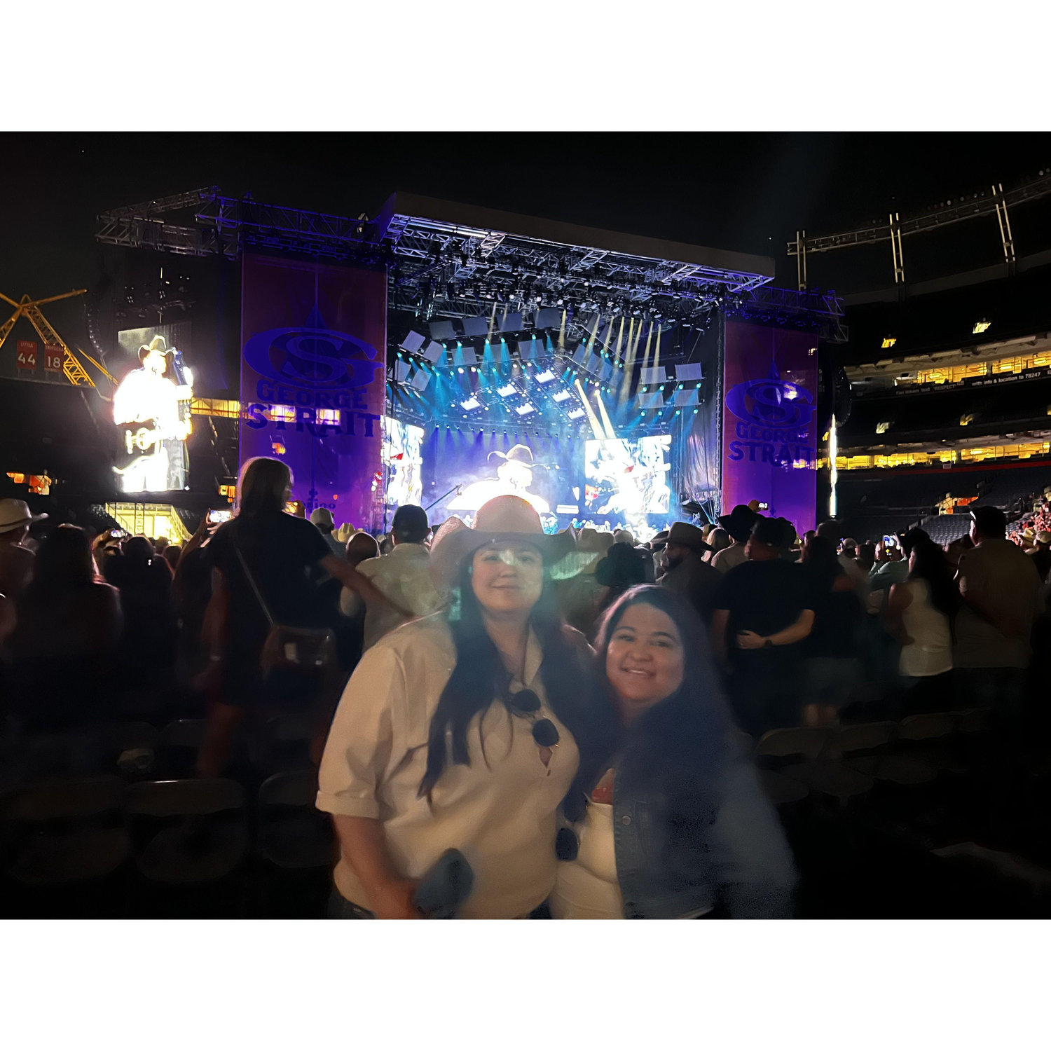This was taken on the day I asked Kayla to be my Girlfriend we went to see George Strait and Chris Stapleton I asked her to be my girlfriend at the concert after Chris played our song.