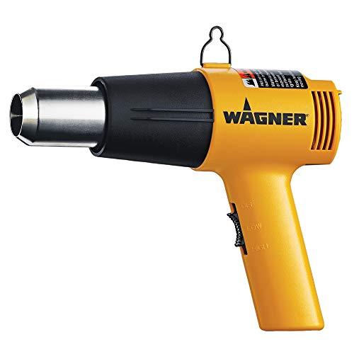 Wagner Spraytech 0503008 HT1000 Heat Gun, 2 Temp Settings 750ᵒF & 1000ᵒF, soften paint, caulking, adhesive, putty for removal, shrink wrap, bend plastic pipes, and loosen rusted nuts or bolts