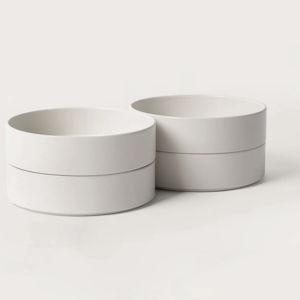 Portuguese Stoneware Pasta Bowls (4 Piece Set)