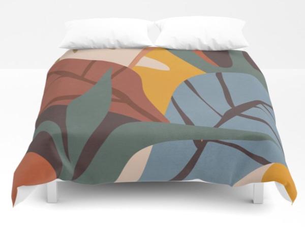 Abstract Art Jungle Duvet Cover