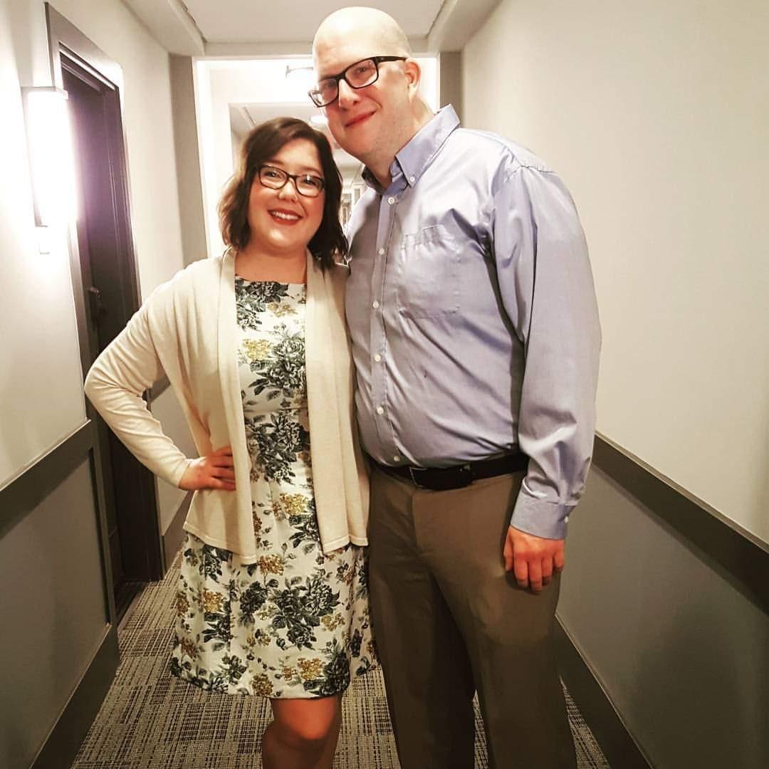 Heading out to Andrew & Amy's wedding on our 6 month anniversary