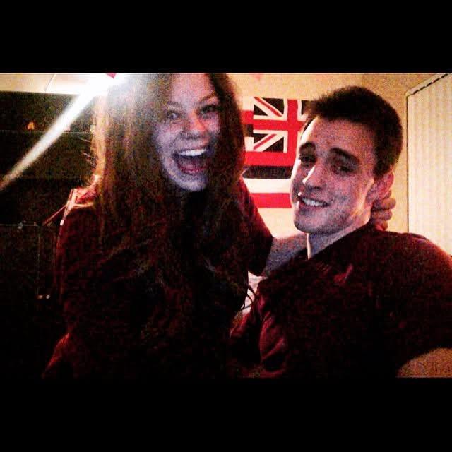 Our first photo as boyfriend and girlfriend!