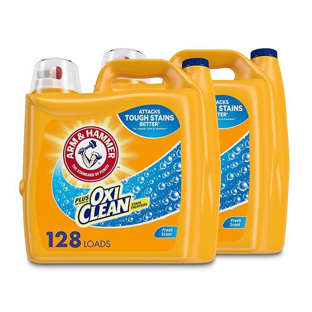 Arm & Hammer Liquid Laundry Detergent Plus OxiClean,  Fresh Scent, 403.2oz 256 Loads