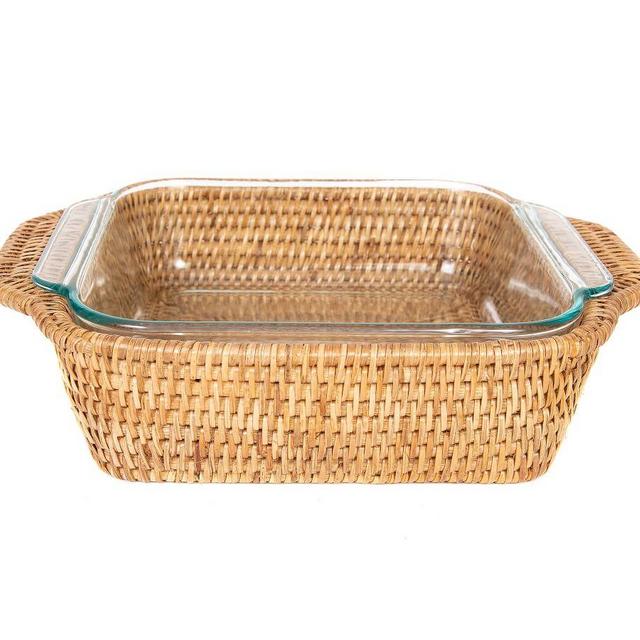 Tava Square Rattan Baker - Honey