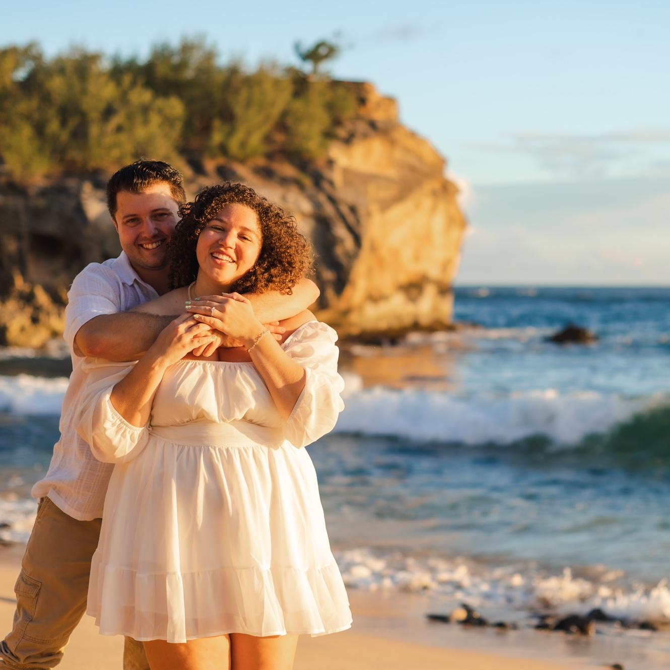 Our beautiful Hawaiian vacation where Johnny proposed in 2022
