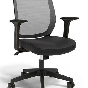 Staples Essentials Ergonomic Fabric Swivel Task Chair, Black (UN56947) | Staples