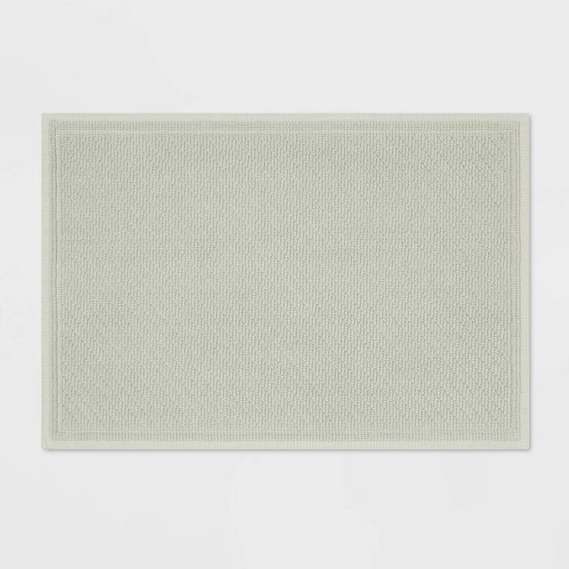 21"x30" Performance Solid Cotton Bath Mat Light Green - Threshold™