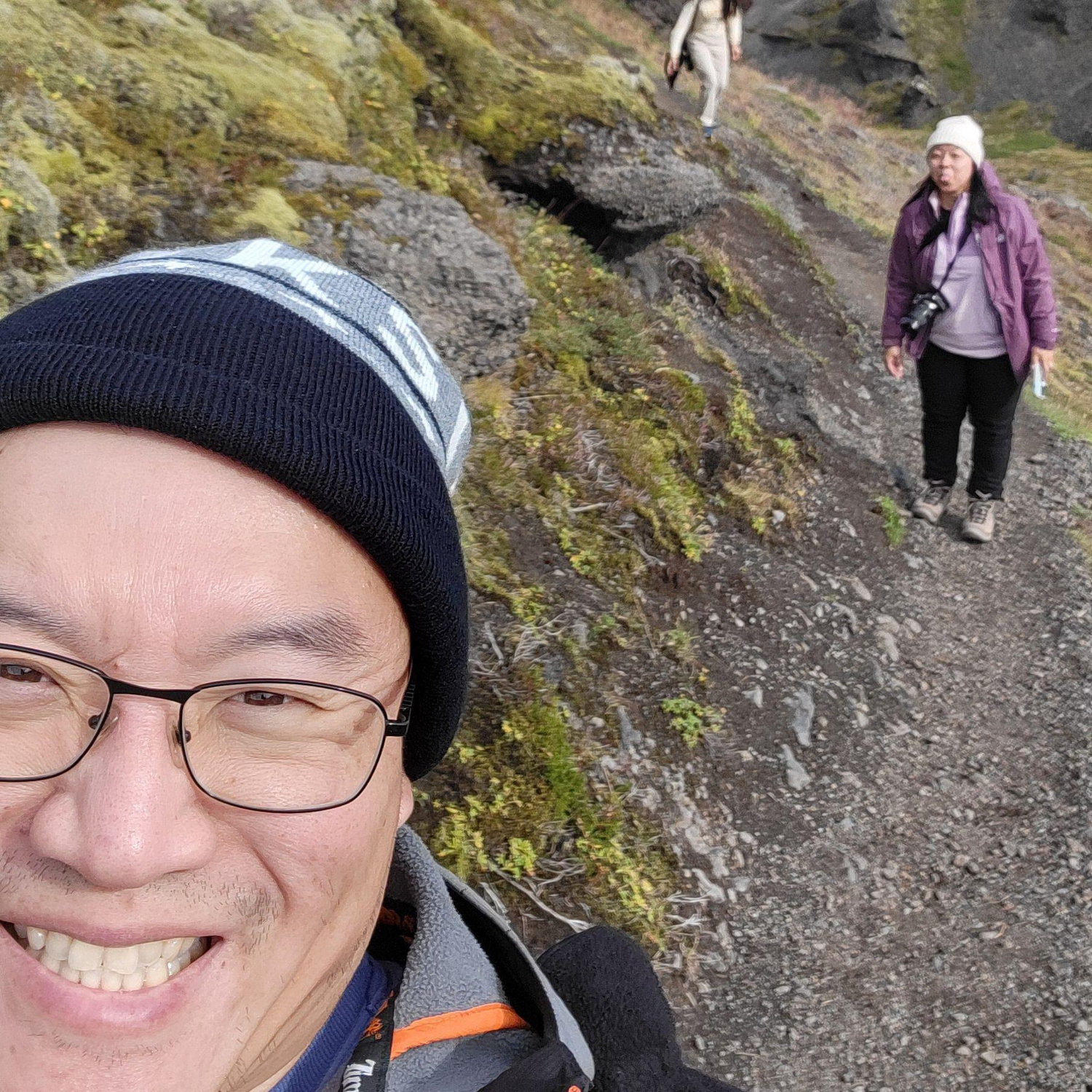 Always leaving May behind on hikes.