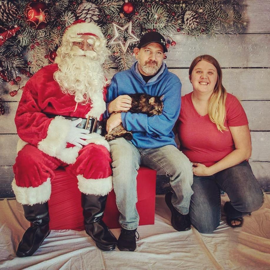 A Christmas picture with Jake.