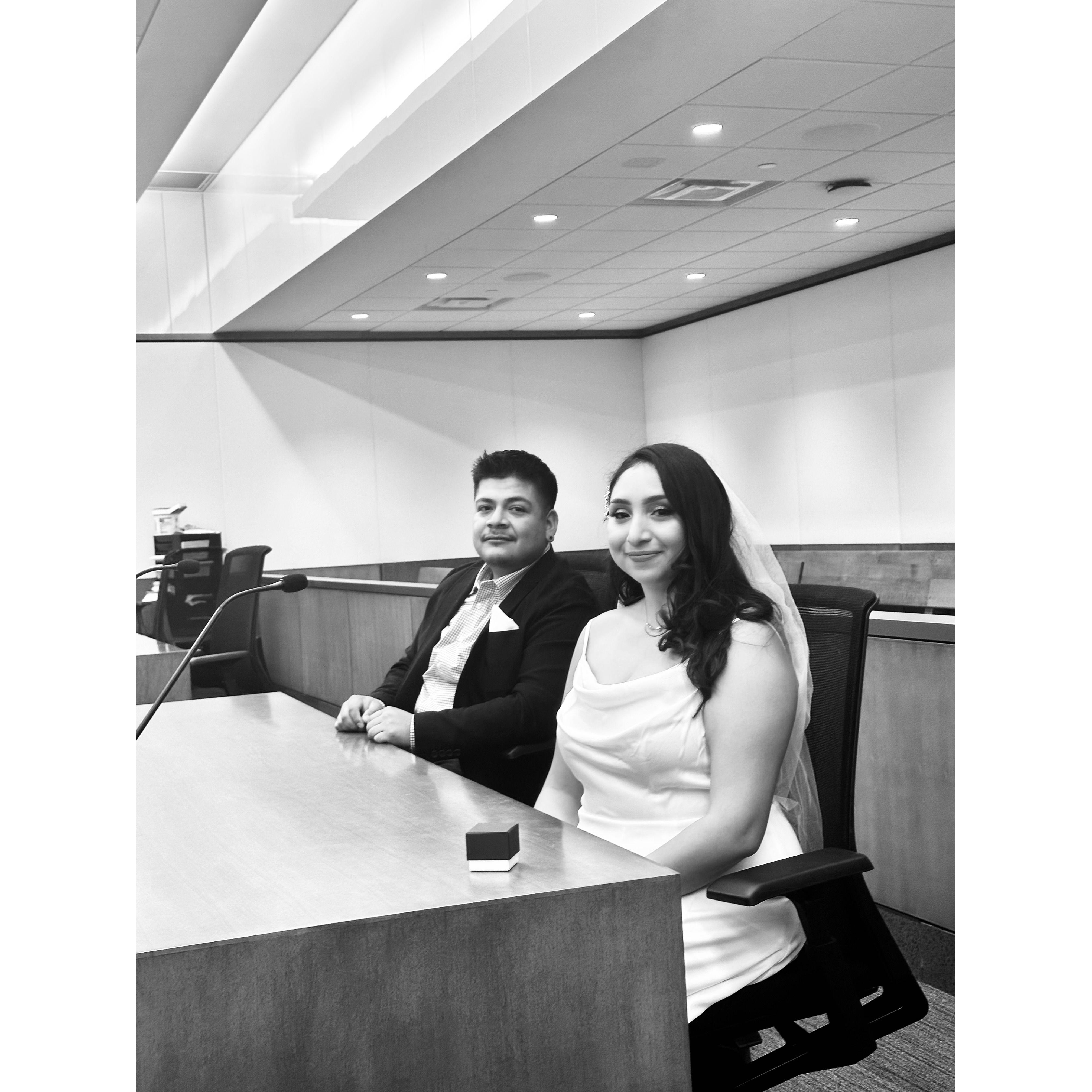 Our courthouse wedding on March 25th, 2023