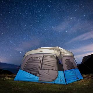 6-Person Lighted Instant Cabin Tent