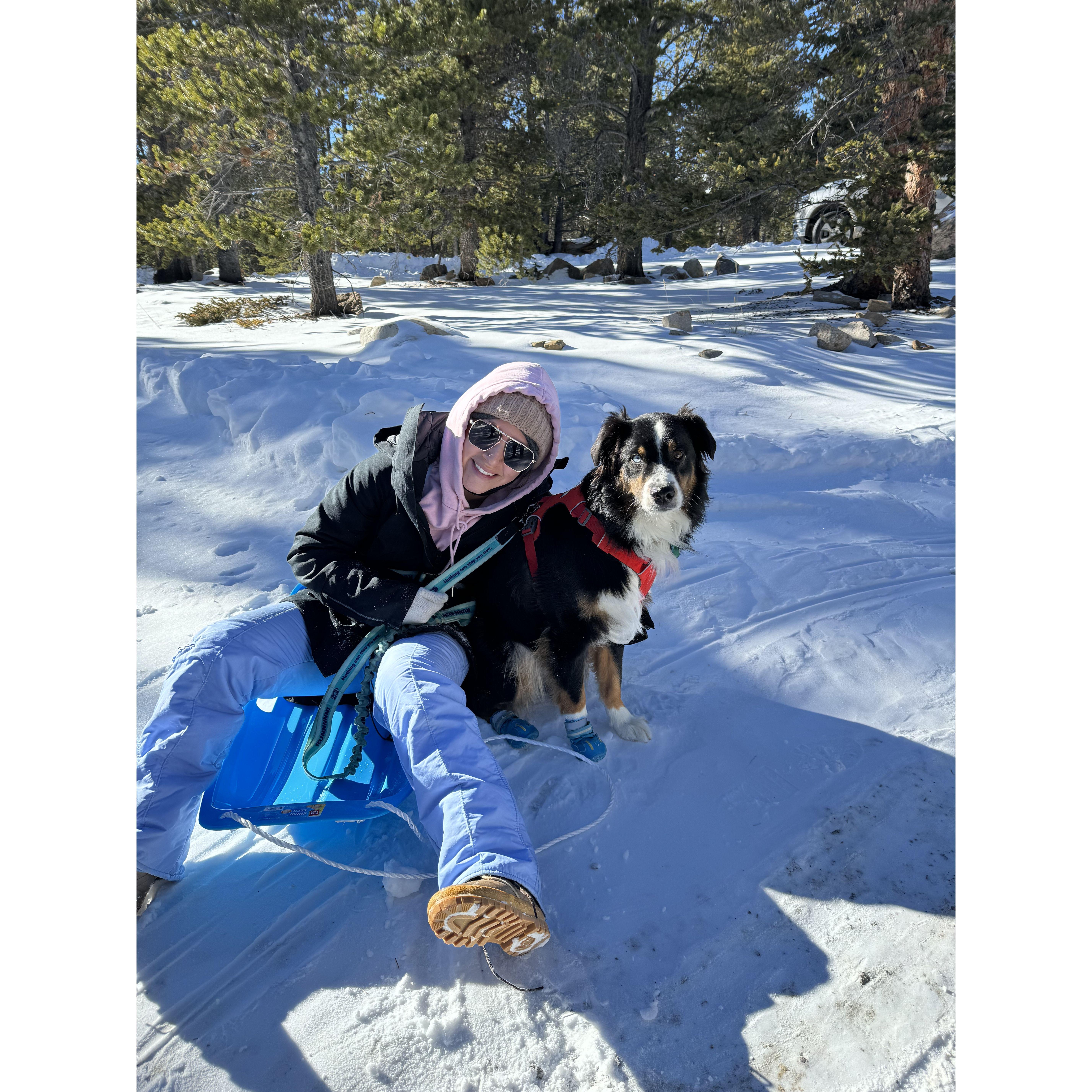 Snow days with Miles