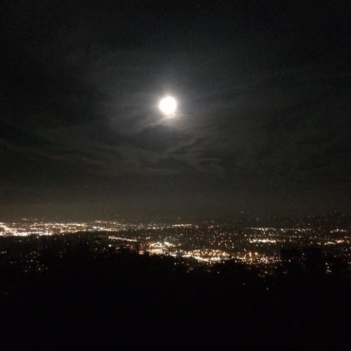 Our first date was a night-hike to watch the Blue Moon- July 2015