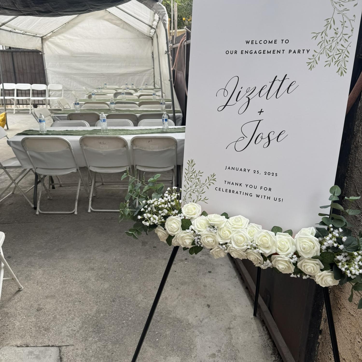 The day of our pre engagement. 
El dia de la pedida de mano de Liz. 2025