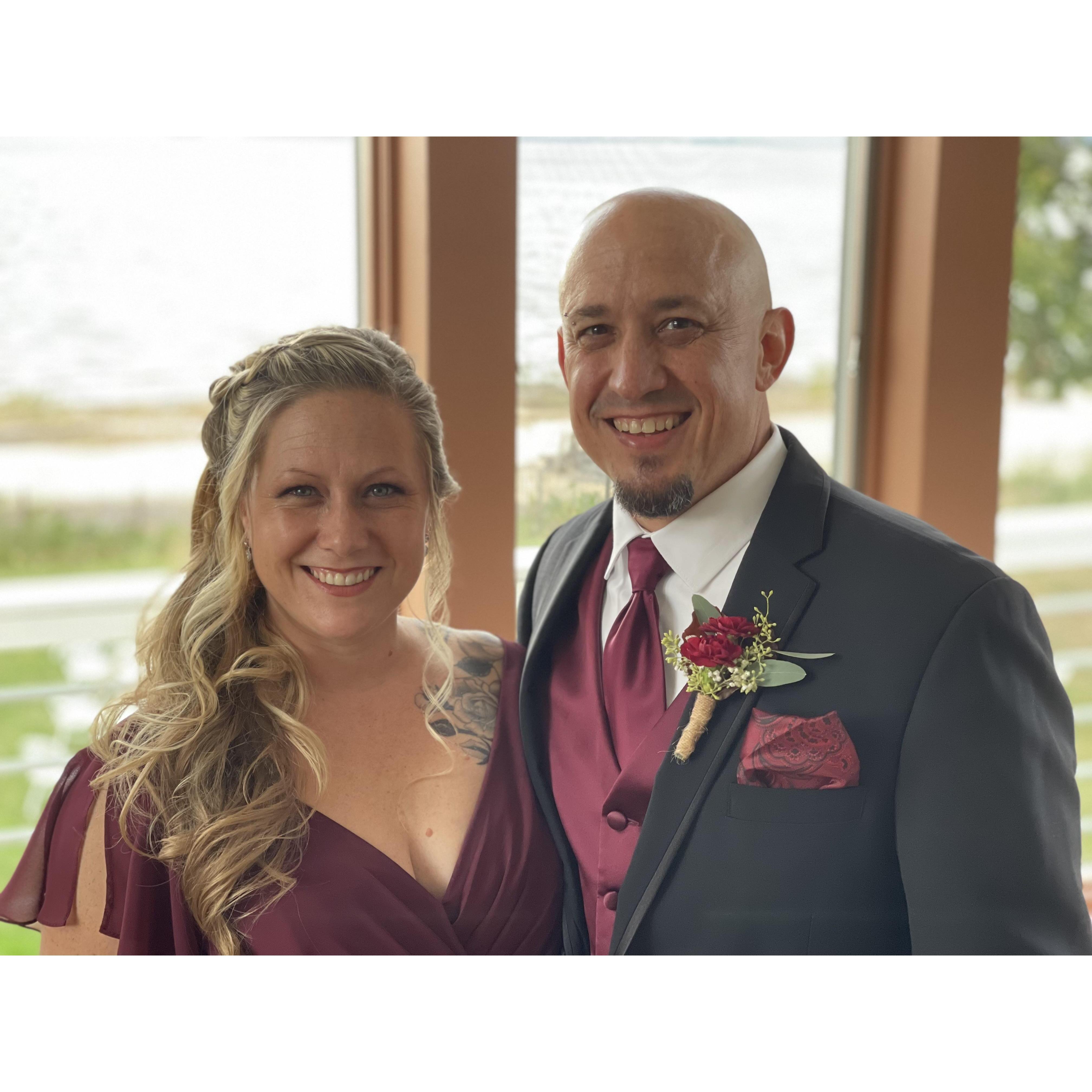 First a Bridesmaid and a Flower DUDE...then Bride and Groom!