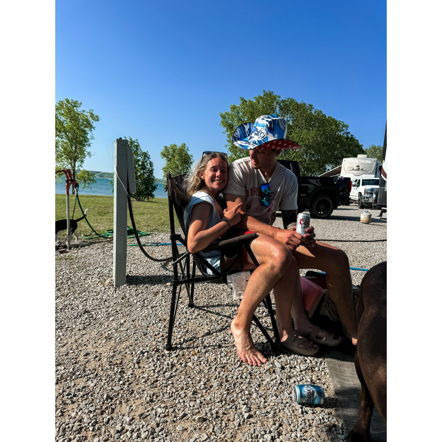 First time Hunter got to experience Lake Wilson!