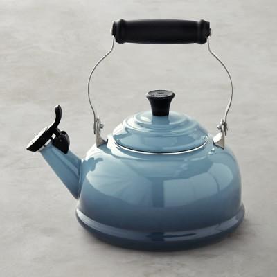 Le Creuset Whistling Tea Kettle, 1.8-Qt., Marine Blue