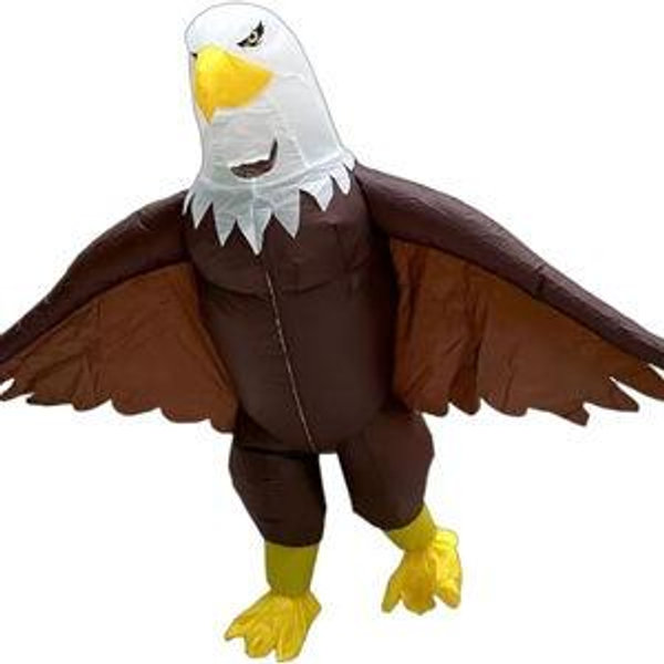 Bald Eagle inflatable costume for Edú