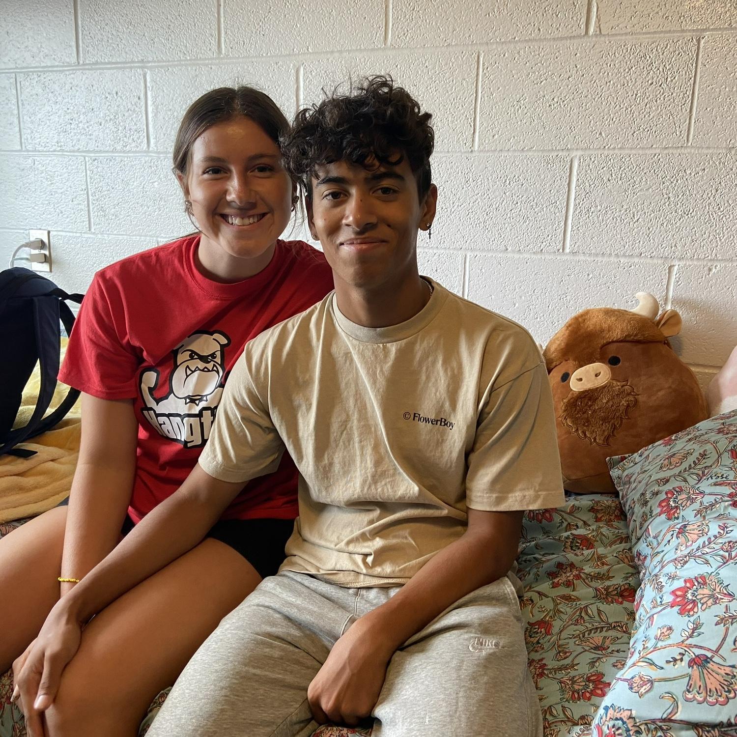Gabe helping Nae move in. This was so hard, Nae cried because she didn’t want Gabe or her fam to leave but thankfully she survived her first year.